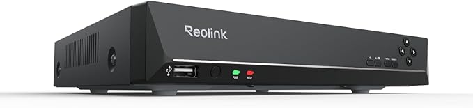 REOLINK 12MP PoE IP Camera Outdoor, 93° Wide Angle Dome Surveillance Cameras for Home Security, Human/Vehicle/Pet Detection, 700lm Color Night Vision, 6XRLC-1224A Bundle1x8ch NVR(2TB HDD)
