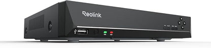 REOLINK 12MP PoE IP Camera Outdoor, 93° Wide Angle Dome Surveillance Cameras for Home Security, Human/Vehicle/Pet Detection, 700lm Color Night Vision, 6XRLC-1224A Bundle1x8ch NVR(2TB HDD)