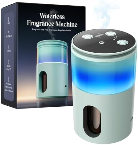Waterless Essential Oil Diffuser: 𝟗-𝐂𝐨𝐥𝐨𝐫 𝐋𝐄𝐃 Green