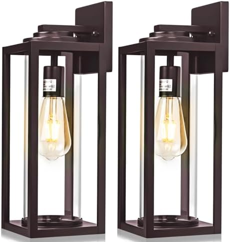 FILIYANO 16in Large Outdoor Wall Lights for House, Oil Rubbed Bronze,2 Pack