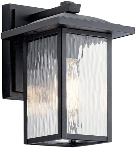 Kichler Capanna 10.25" Outdoor Wall Light, Black, 49924BKT