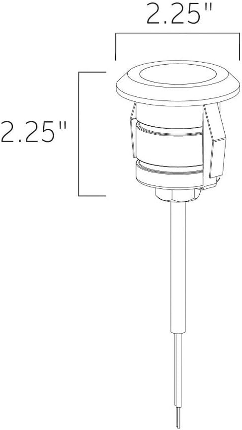 Kichler 16141SS30 Transitional LED Mini All-Purpose from Landscape LED Collection in Pewter, Nickel, Silver Finish,