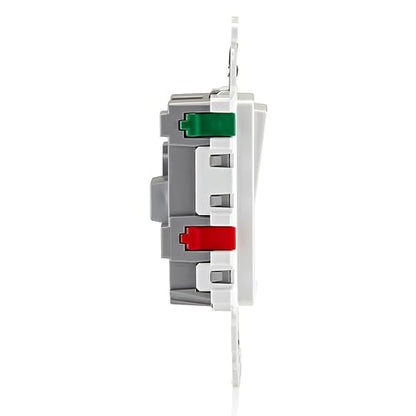 Leviton Lever Edge 15 Amp 3-Way Rocker Switch, E5603-MW, White | (Pack of 40)