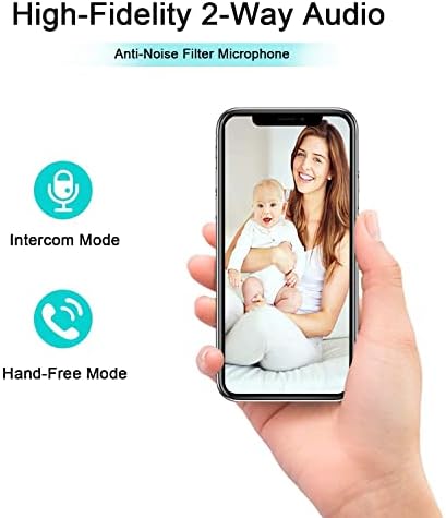 XODO Wireless Security Camera, E4 IP 1080P HD Plug-in Indoor WiFi Camera for Home Security/Baby Monitor/Pet/Nanny, Motion Detection, 2 Way Audio, Night Vision with 108° HD Wide View
