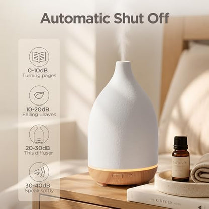 InnoGear 150ml Ceramic Essential Oil Diffuser, Diffusers for Home, Yellow
