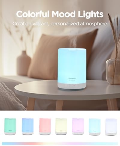 InnoGear 300ml Essential Oil Diffuser for Home Humidifier, Basic White