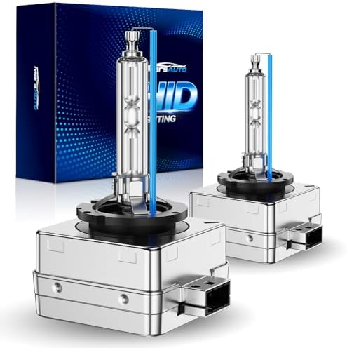 Marsauto D3S HID Bulbs, 66340 42403 42302 (42403C1) for HID Xenon, 6000K Cold White 35W Light Bulb, Plug and Play, Pack of 2