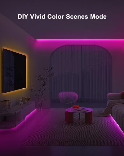 Tatazone 16.4ft Bluetooth RGB COB Led Strip Lights with Remote, Dimmable Smart App Led COB Light Strip, Color Changing Music Sync, Indoor RGB Led Lights for Bedroom, Home Decor, Party