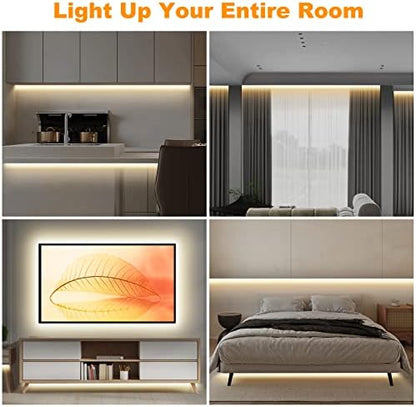 Tatazone WiFi Smart White COB Led Strip Light with Remote