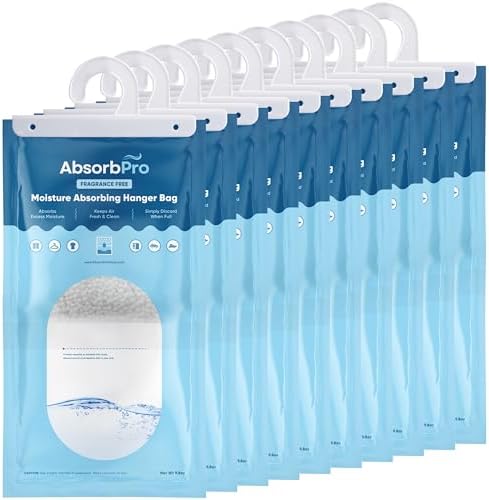 Absorb Pro Hanging Moisture Absorber Bags 9.8 oz, 10-Pack