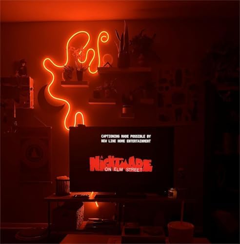 iNextStation 12V Orange LED Strip Lights 16.4FT, Flexible Silicone Neon Rope Light, Waterproof, Cuttable, Dimmable & Linkable, for Cabinet, Ceiling, Wall, Bedroom, Kitchen, Garage (No Adapter)
