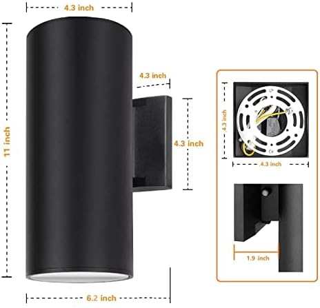Dusk to Dawn Outdoor Wall Light, Waterproof Exterior Lighting