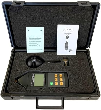 RF EMF Meter HF-B8G High Frequency 10Mhz-8Ghz. Measures Wide-Range Electromagnetic Radiation from Cell Towers-Smart Meters-Wi-Fi-Cordless and Cell Phones-3G-4G-LTE & 5G Networks