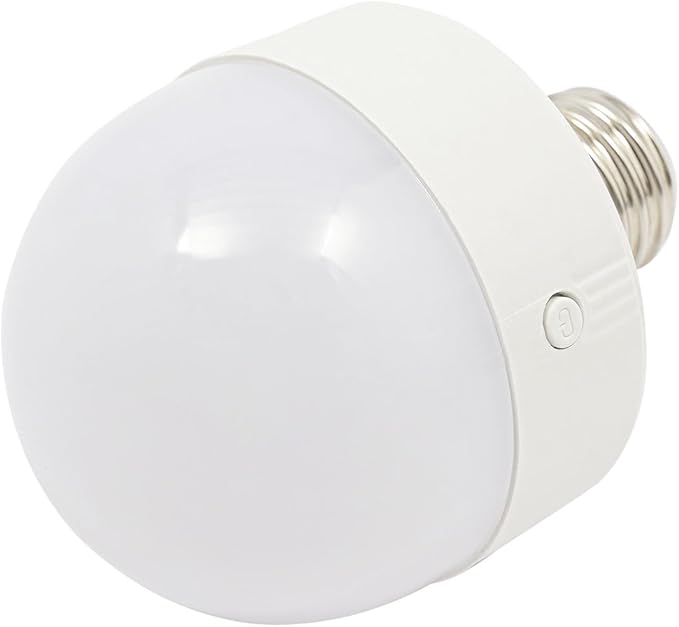Rechargeable Light Bulb with with Controller and Timer, 3 RGB Colors RGB, Dimmable Battery-Operated Bulb, E26 E27 Universal Screw Mouth, Suitable for Parties Clubs Bars
