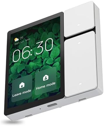 Kavolet Voice Assistant Compatible Smart Panel with 3 Button Control for Smart Home Devices and Scenes White