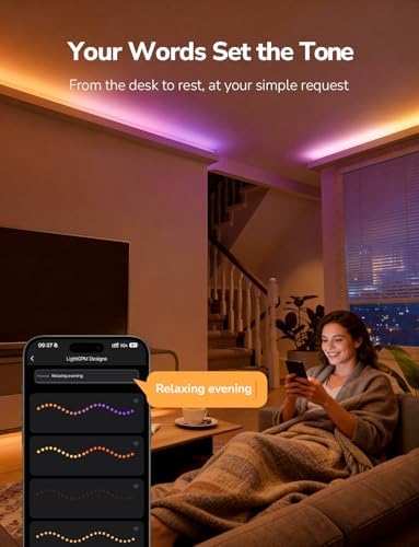 Lepro S1 AI Smart LED Strip Lights with IC 65.6FT 2.4G WiFi Bluetooth