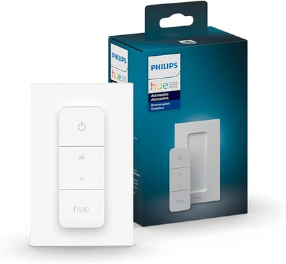 Philips Hue Smart Lighting Bundle with Color Bulbs and Dimmer Switch (60W)