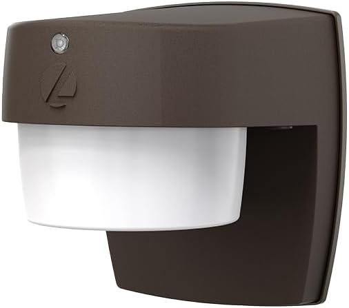 Lithonia Lighting OSC LED SWW2 Outdoor LED Wall Pack Entry Light with Photocell Dusk-to-Dawn, Dark Bronze (Pack of 4)