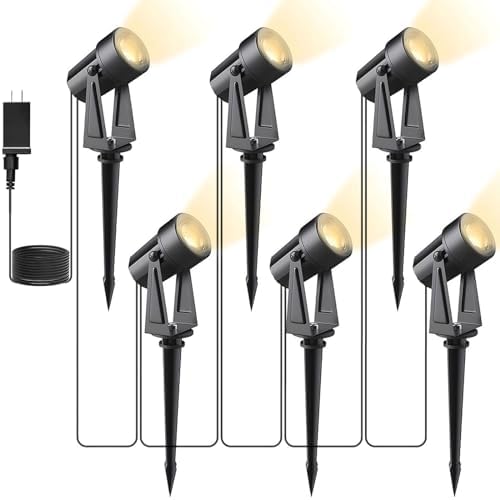 Svater Low Voltage Landscape Lighting 6 Pack, 3W IP65 Waterproof 12V Spot