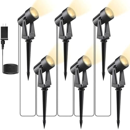 Svater Low Voltage Landscape Lighting 6 Pack, 3W IP65 Waterproof 12V Spot