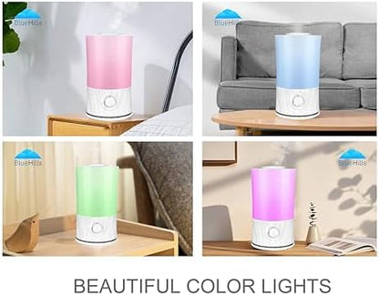 BlueHills Premium 2000 ML XL Essential Oil Diffuser Large White Wood Grain