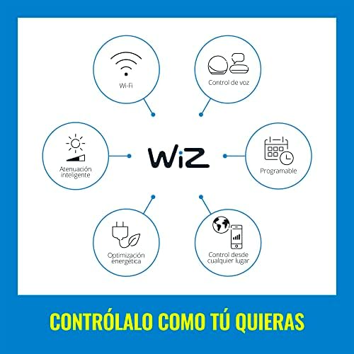 WiZ LED Smart Light Bulbs, Sunset to Sunrise Automation + Motion Detection + Control with Voice or App, Full Color A19 60W 800LM E26 Indoor, Matter Compatible - 1 Pack