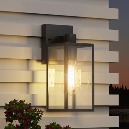 WIHTU Exterior Lighting Fixture Wall Mount, Outdoor Porch Light Wall Sconce
