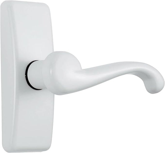 Ideal Security GL Lever Handle Set for Storm Doors and Screen Doors, Storm Door Handle Replacement, Screen Door Handle, White