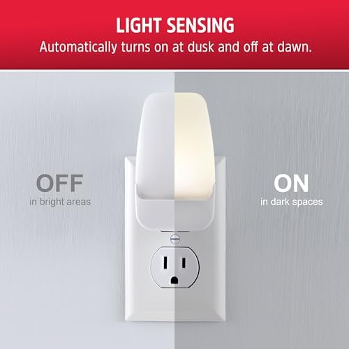 Energizer Night Lights Plug into Wall, 2-Pack, LED Plug in Nightlight