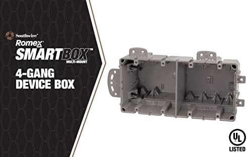 Southwire MSB1G One Gang Device Box with Depth Adjustable, Heavy Duty 42lb