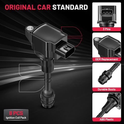 BDFHYK Ignition Coil Pack UF551 for Nissan Armada 07-15 TITAN 08-15