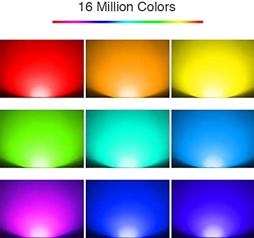 6W Color-Changing RGB+CCT Smart LED Light Bulb with E27 Base 2.4GHz RF 100-240VAC (4-Pack), 1039RGB+CCTx4
