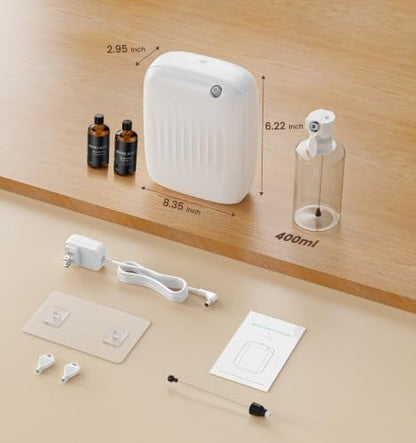 Ziweo Waterless Essential Oil Diffuser 2 x 100mL Hotel Scent Oil, 3000sq.ft