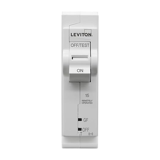 Leviton 2nd Gen Smart Circuit Breaker with Remote Control, GFPE, 1-Pole 15 Amp, 120-Volt, 10kA Interrupt Rating, LB115-EST