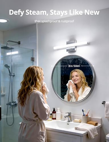 Combuh Modern Bathroom Light Fixtures Over Mirror, Vanity Lamp Bar Chrome