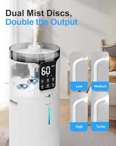 16L Cool Mist Humidifier Large Room Whole House & Commercial 1500 sq.ft