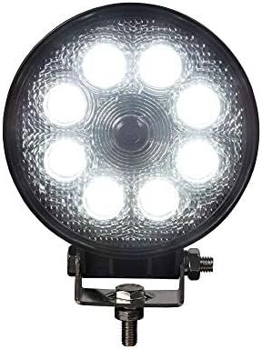 Buyers Products 8883110 Round Combination Backup Camera/LED Flood Light, for Work Trucks and Vans, Off-Roading for ATVs and UTVs, Lightbar Accessories, Clear