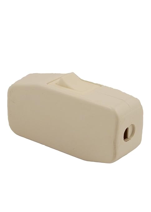 Leviton Appliance Switch, Feed Thru Switch Rocker; Single Pole, Single Throw; 3A-125V Ac., 5410-W, White