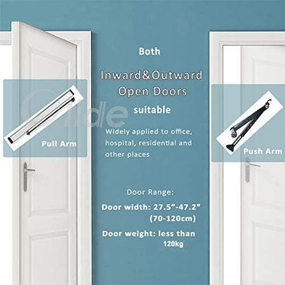 Ada Door Opener Handicapped Touch Free Sensor Open Door Operator with 2pcs Square 4.5'' Wireless Wave Sensor Switches 512N and 1PCS Fail Security 395lbs Electric Lock…