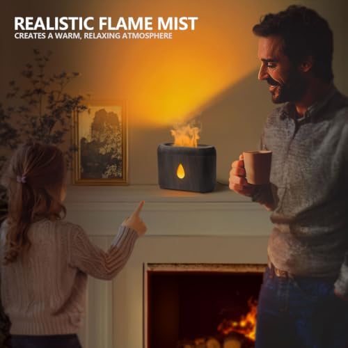Flame Diffuser for Essential Oils, 200ml Small Oil Diffuser