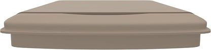 Rev-A-Shelf 50 Qt Under Sink Garbage Can Lid for Base Kitchen & Bathroom Cabinet, Replacement Plastic Trash Bin Lid Only, Champagne, RV-50-LID-12-1-40