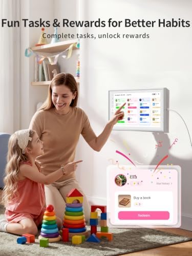Airzeen 10.1" Digital Wall Calendar, No Subscription Smart Family Planner