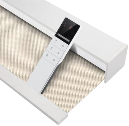ZSHINE Motorized Blackout Roller Shades Remote Control Rechargeable(82006D)