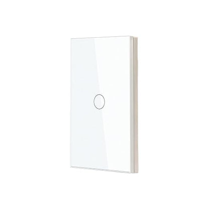 Smart Switch 118X72X34MM Neutral/No Neutral Wire Required, 2.4GHz Wi-Fi,Compatible with Alexa and Google Home 220V, White 1 Gang 1 Pack