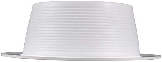 NICOR Lighting 6 inch White Recessed Baffle Trim, Fits 6 inch Housings (17510)