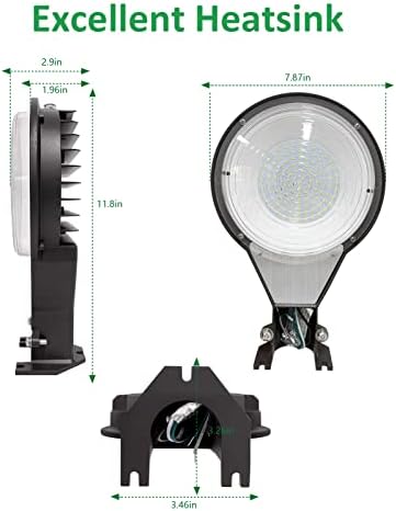 LED Barn Light Dusk to Dawn Yard Outdoor Light with Photocell 5000K