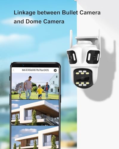 9MP Three Lens Security Camera Wireless Outdoor WiFi PTZ Camera