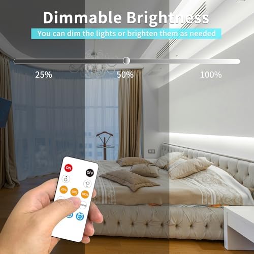 COB LED Strip Lights 32.8ft,6000K DC 24V Dimmable White