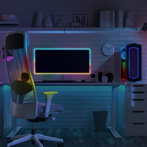 Feit Electric LED Light Strip Color Changing Strip Lights - Dimmable RGB USB with Remote - 5 ft