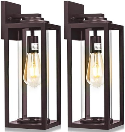 FILIYANO Large Outdoor Wall Lights, 20 Inch, Oil Rubbed Bronze, 2 Pack